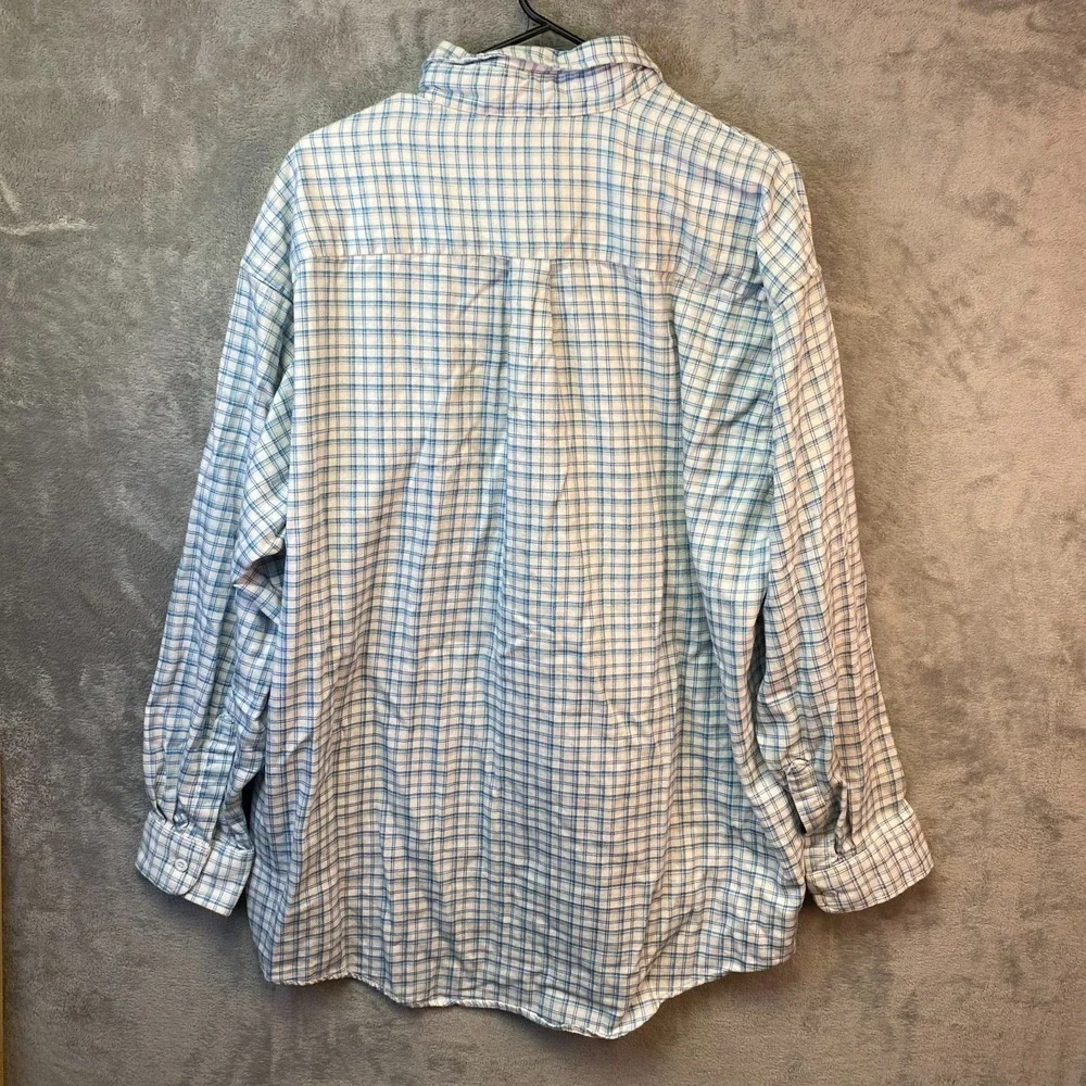 Wrangler 20X FR Men's XL-Reg Blue Plaid Flame Resistant Work Shirt